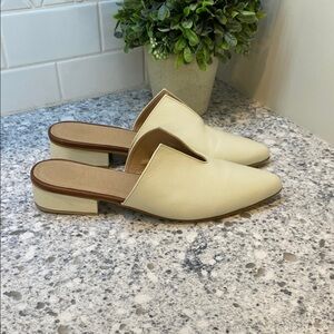 Stivali Pijao mules sandals in off white leather womens size 10
